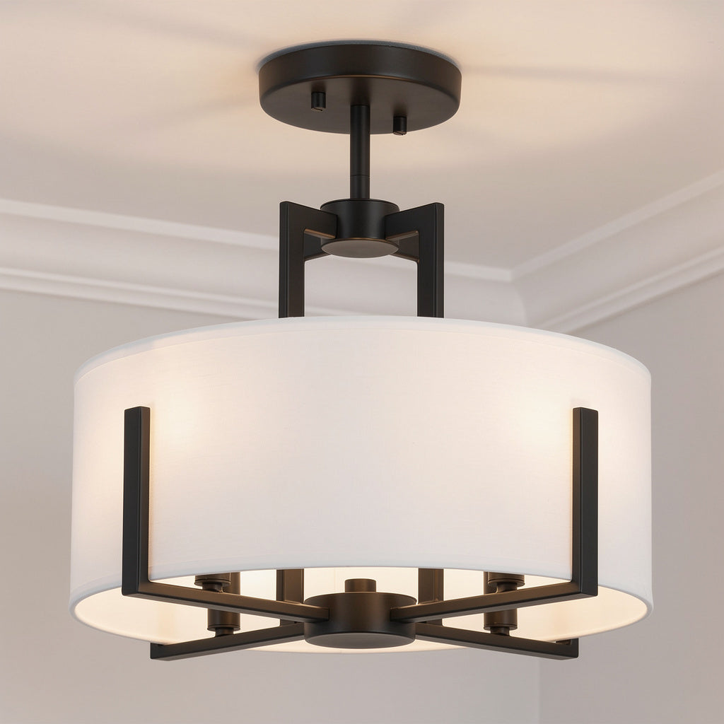 Malen Four Light Pendant/Semi Flush