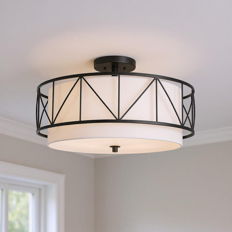 Birkleigh Four Light Semi Flush Mount