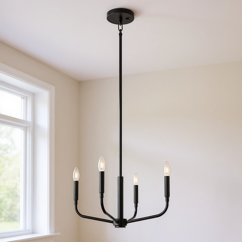 Madden Four Light Chandelier/Semi Flush Mount
