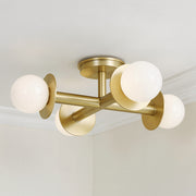Nodes Four Light Flush Mount