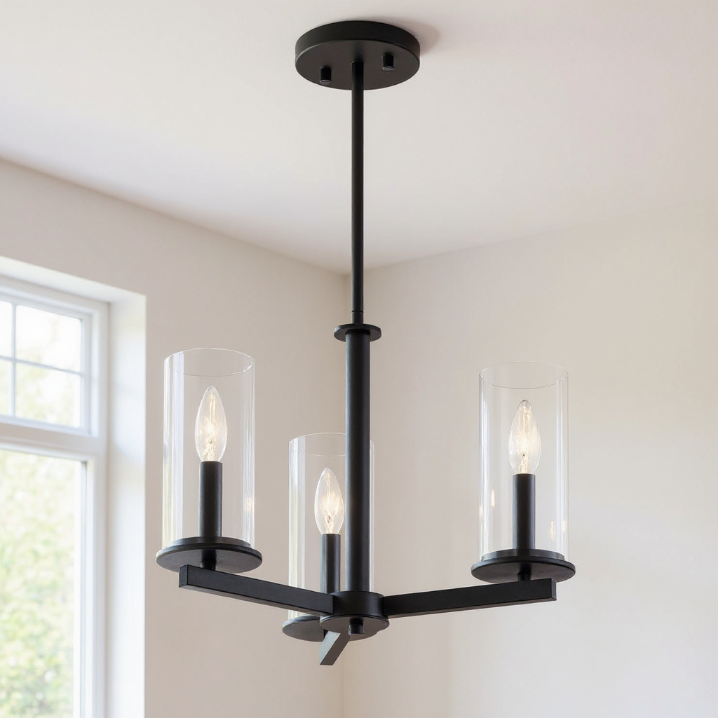Crosby Three Light Chandelier/Semi Flush Mount