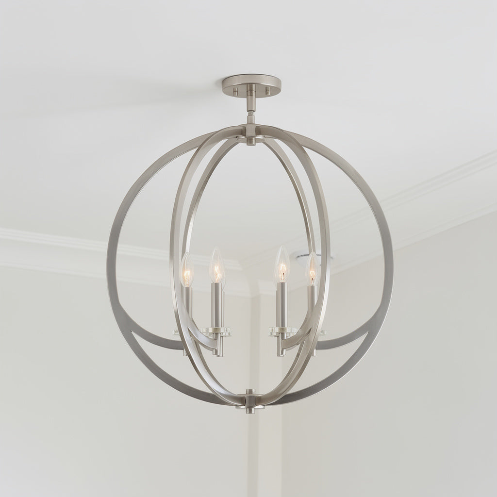 Orion Six Light Semi-Flush Mount