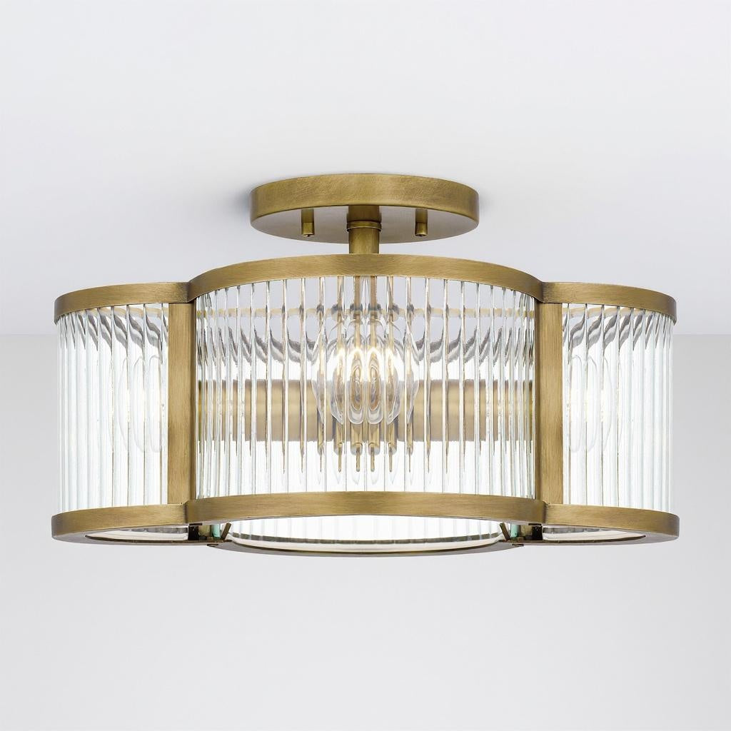 Aster Four Light Semi-Flush Mount