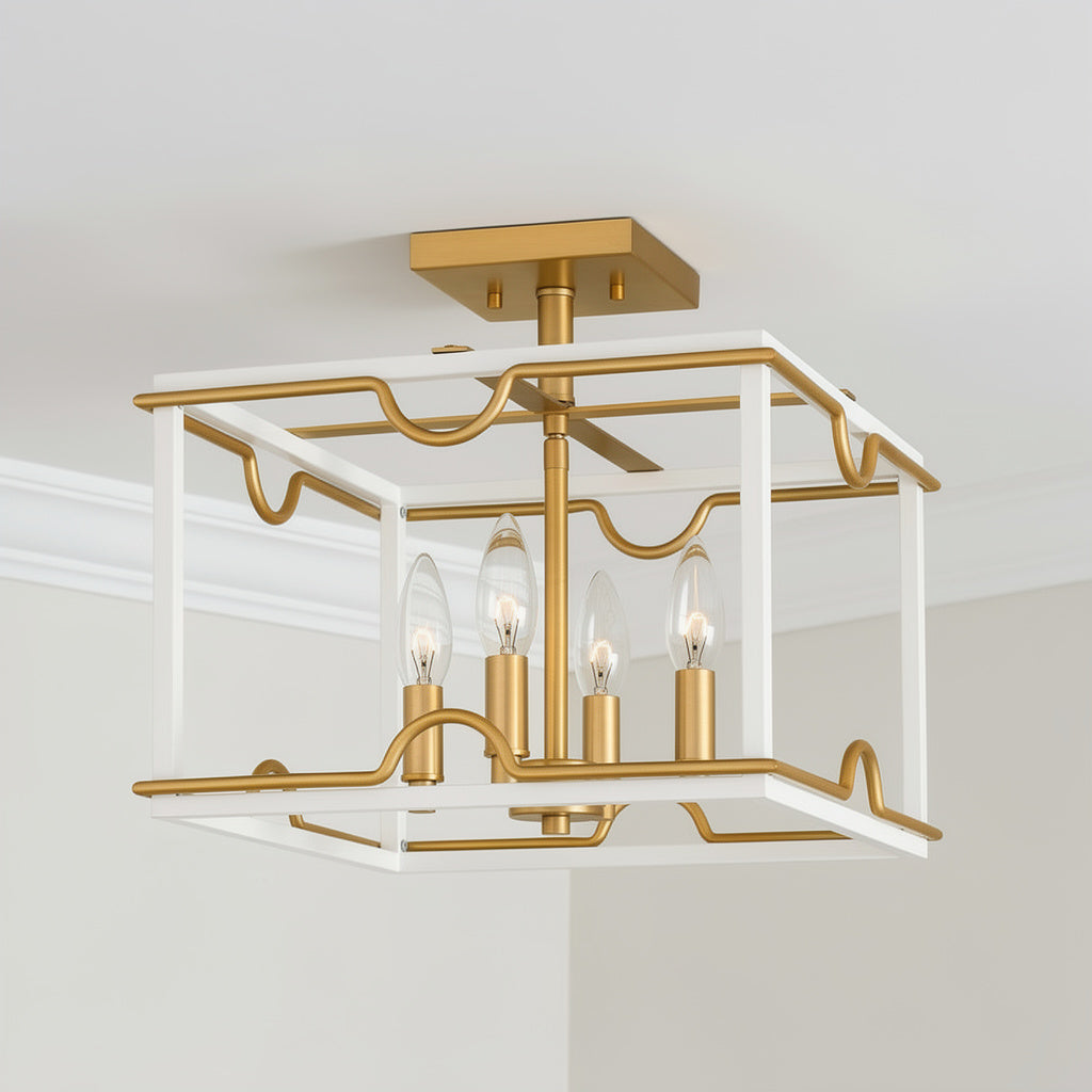 Brinkman Four Light Semi Flush Mount