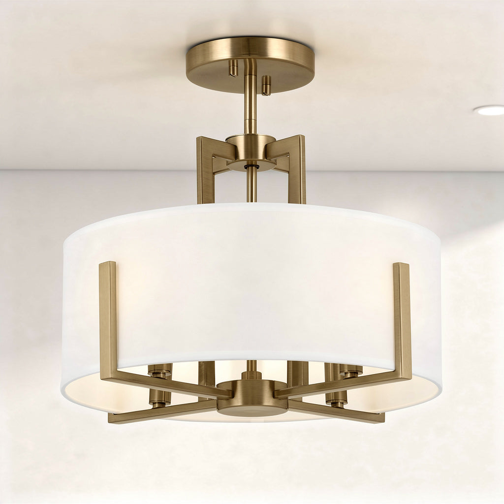 Malen Four Light Pendant/Semi Flush