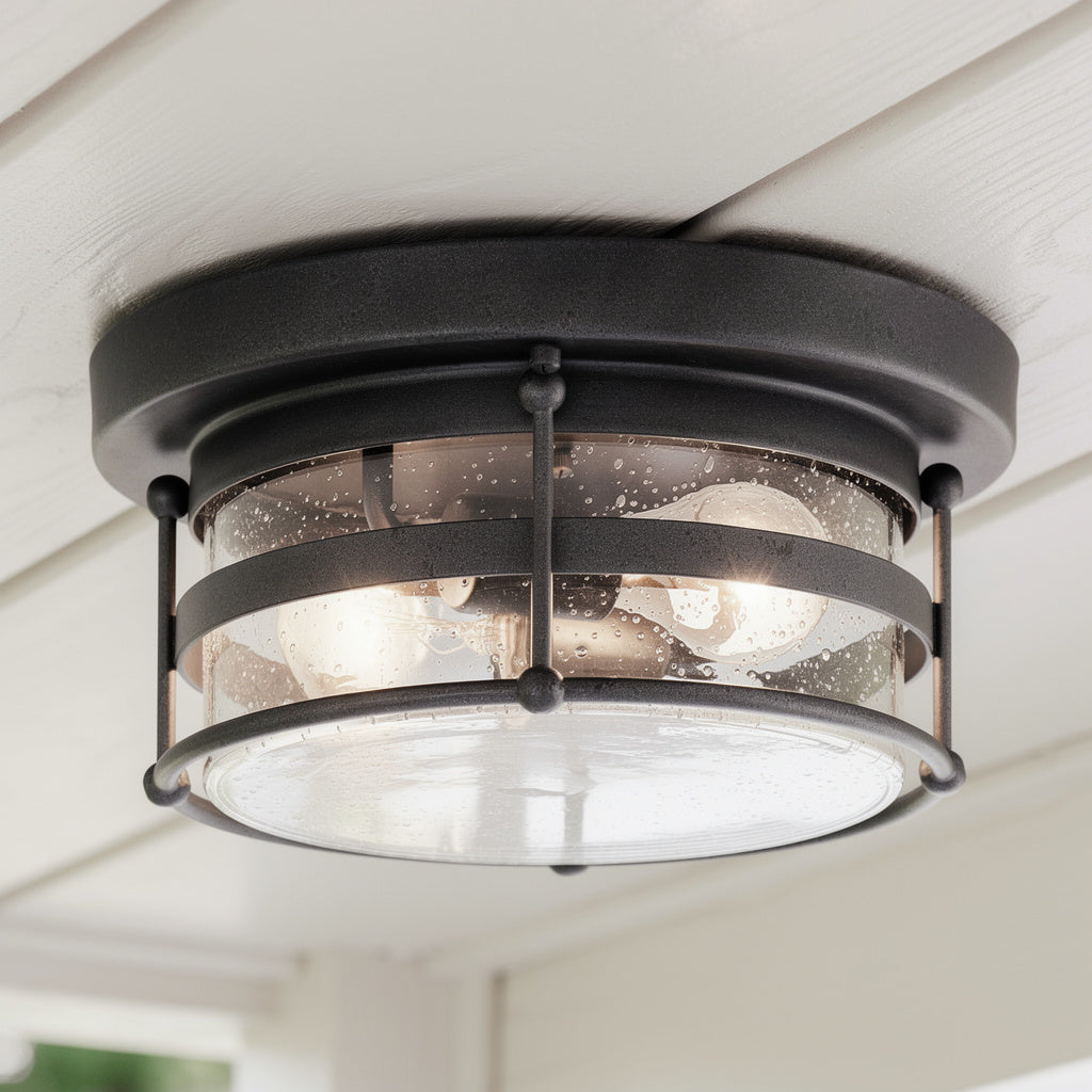 Mill Lane Two Light Outdoor Ceiling Mount