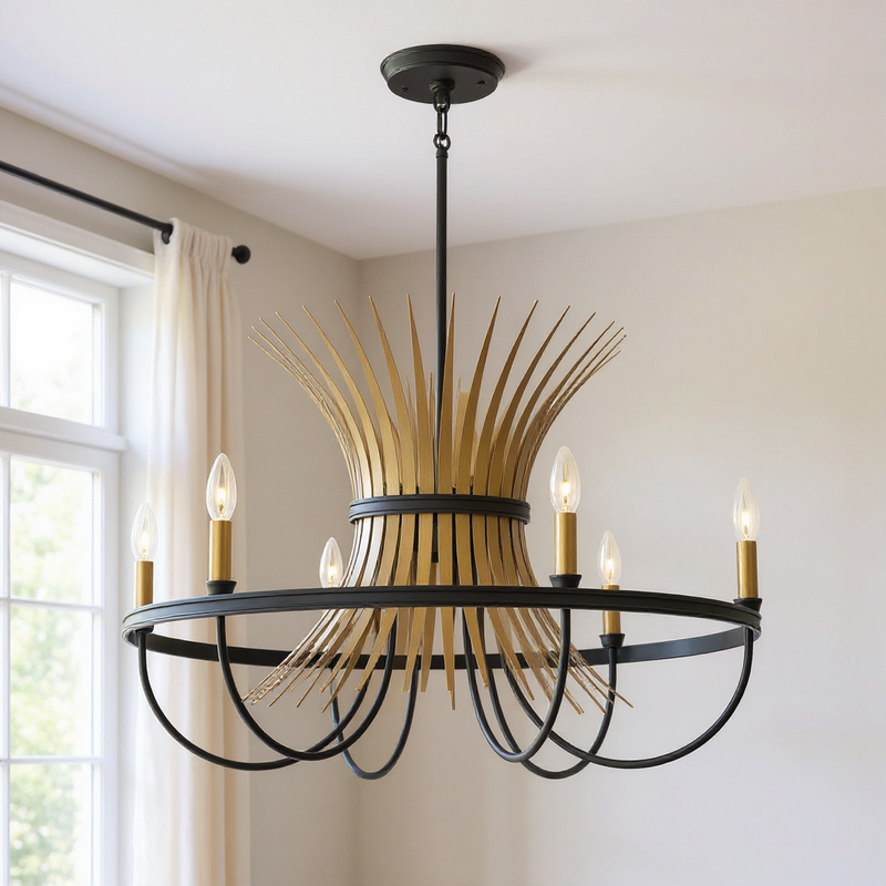 Baile Six Light Chandelier
