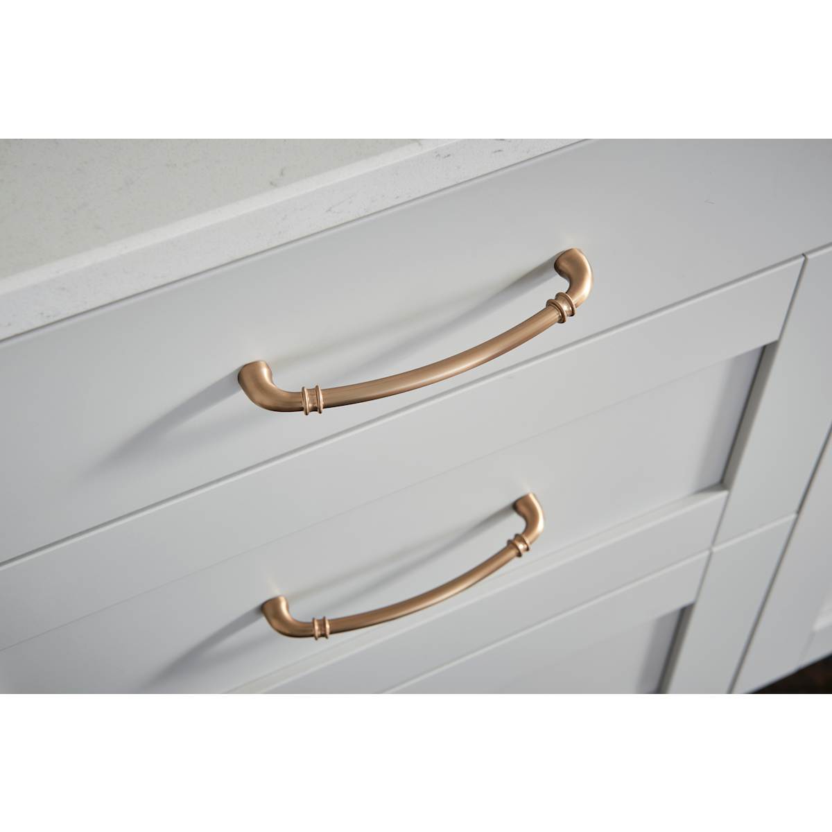Jeffrey Alexander - 445-18SBZ - Marie 18" Center to Center Regal Luxury Traditional Appliance Pull / Handle with Cuff Details in Satin Bronze