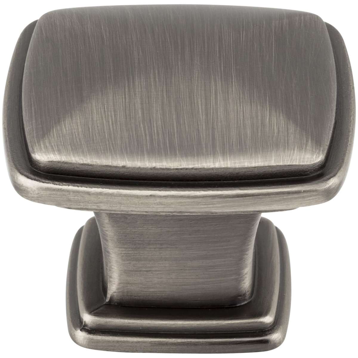 Jeffrey Alexander - 1091DBAC - Milan 1-3/16" Contemporary Stepped Square Cabinet Knob / Drawer Knob with Raised Center in Brushed Oil Rubbed Bronze