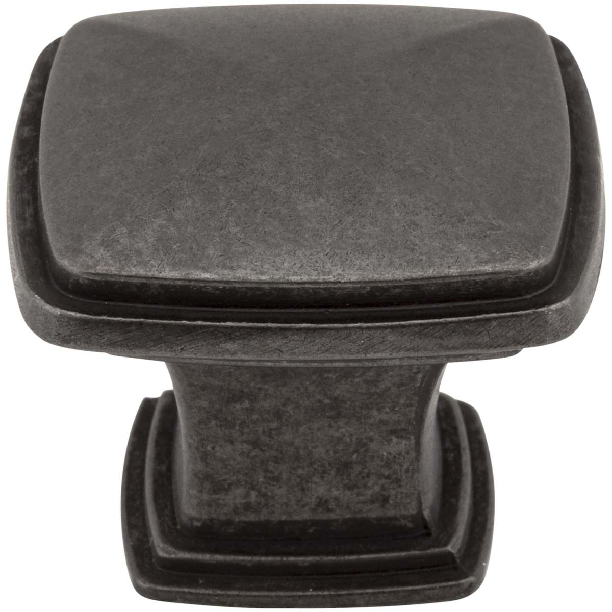 Jeffrey Alexander - 1091DBAC - Milan 1-3/16" Contemporary Stepped Square Cabinet Knob / Drawer Knob with Raised Center in Brushed Oil Rubbed Bronze