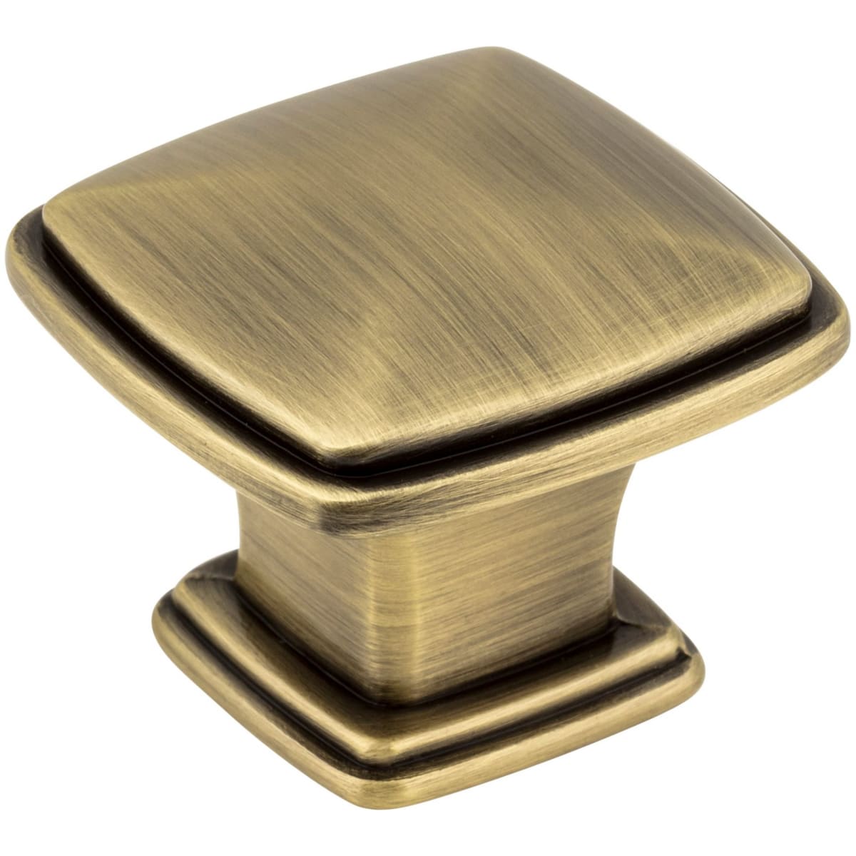 Milan 1-3/16" Contemporary Stepped Square Cabinet Knob / Drawer Knob with Raised Center
