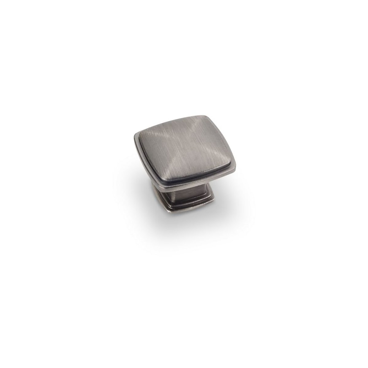 Milan 1-3/16" Contemporary Stepped Square Cabinet Knob / Drawer Knob with Raised Center
