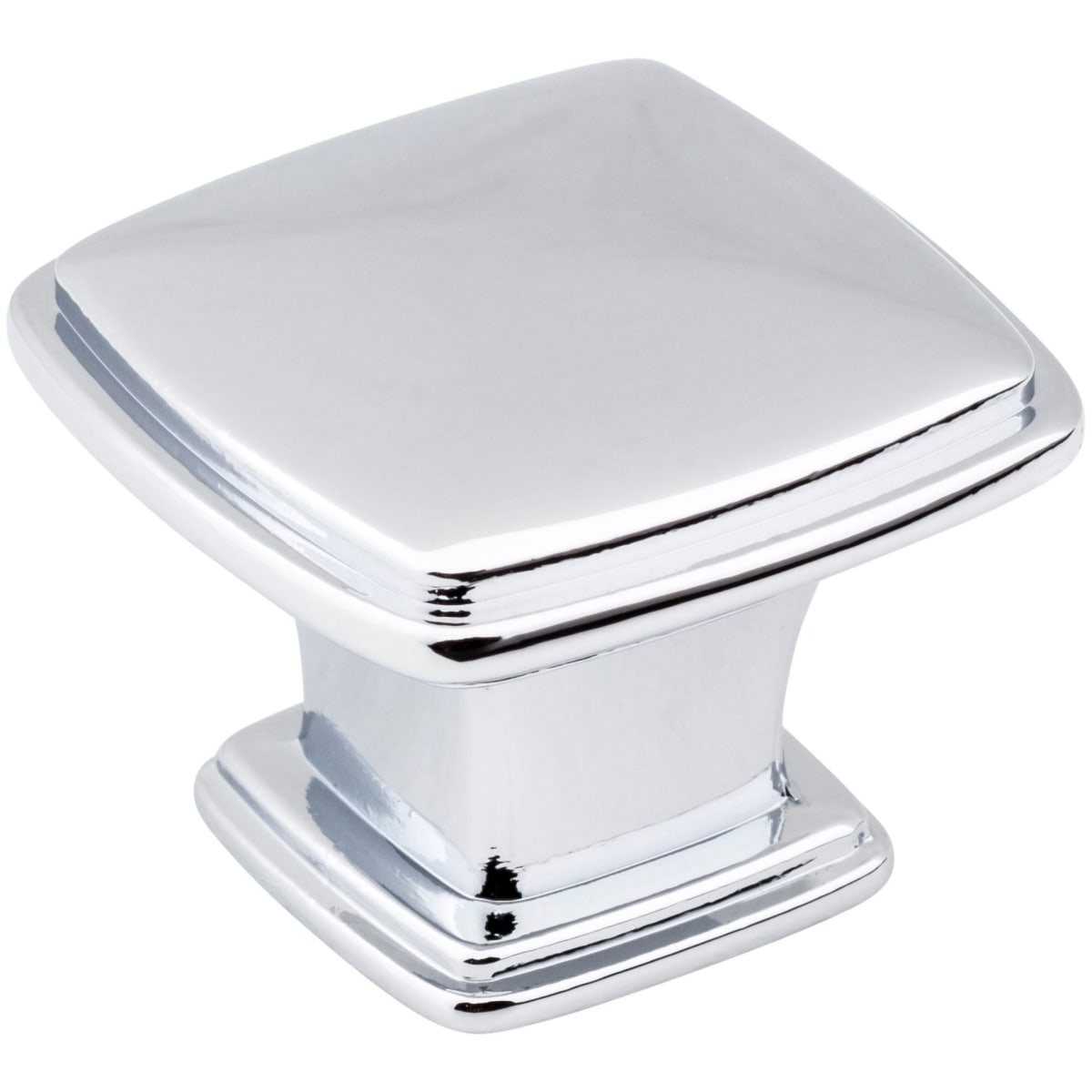 Milan 1-3/16" Contemporary Stepped Square Cabinet Knob / Drawer Knob with Raised Center