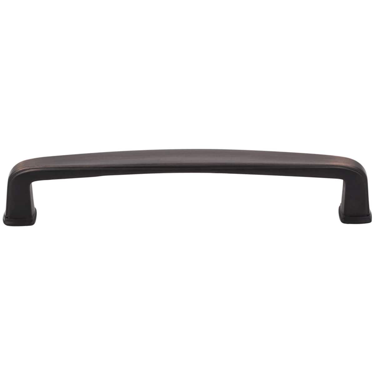Jeffrey Alexander - 1092-128AB - Milan 1 Series 5-1/16" (128mm) Center to Center Soft Corner Cabinet Handle / Drawer Pull in Brushed Antique Brass