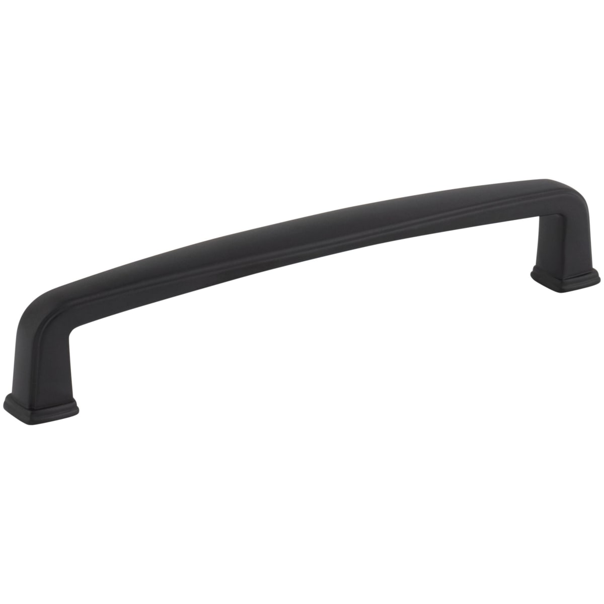 Jeffrey Alexander - 1092-128MB - Milan 1 Series 5-1/16" (128mm) Center to Center Soft Corner Cabinet Handle / Drawer Pull in Matte Black