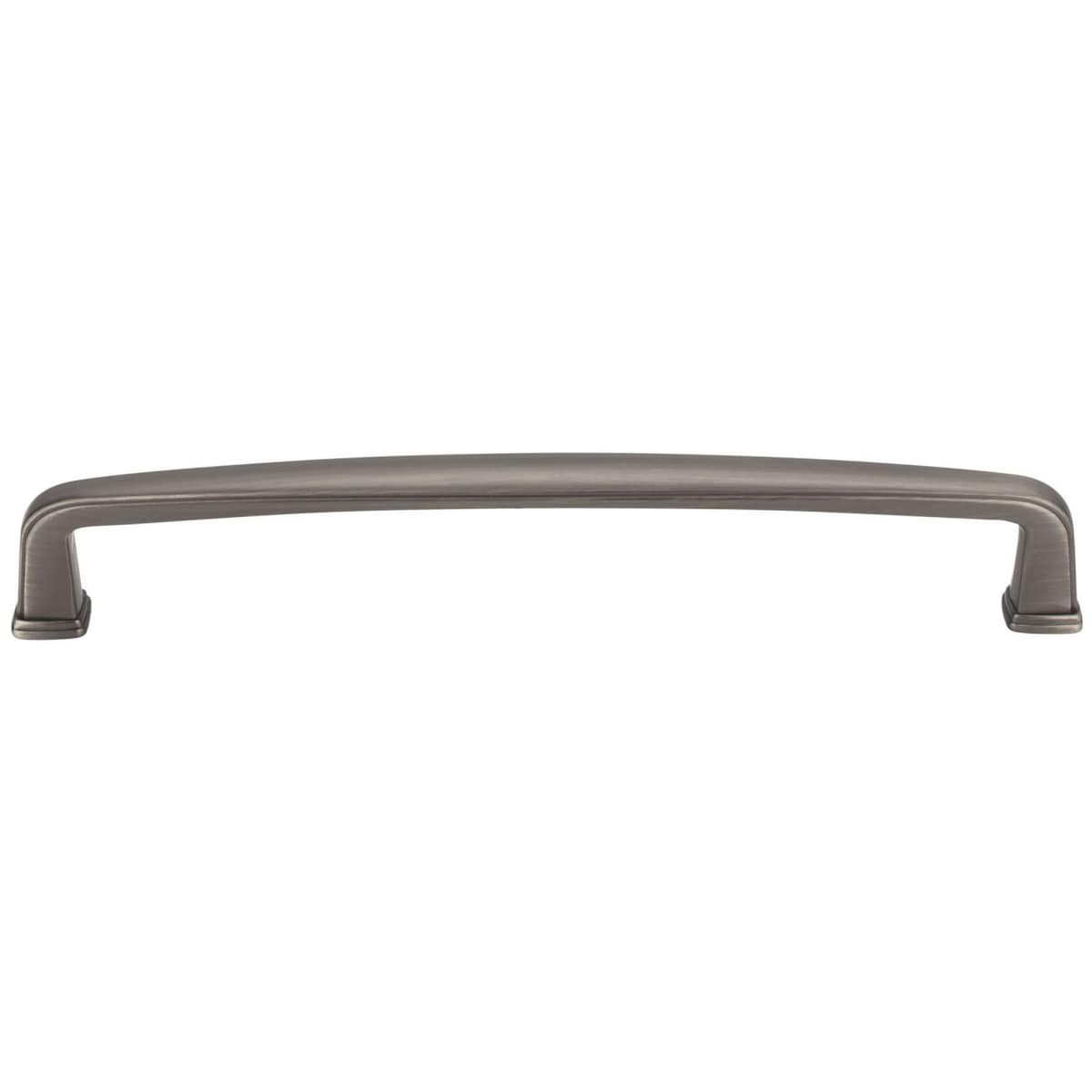 Jeffrey Alexander - 1092-160DACM - Milan 1 Series 6-5/16" Center to Center Rounded Corner Cabinet Handle / Drawer Pull in Gun Metal