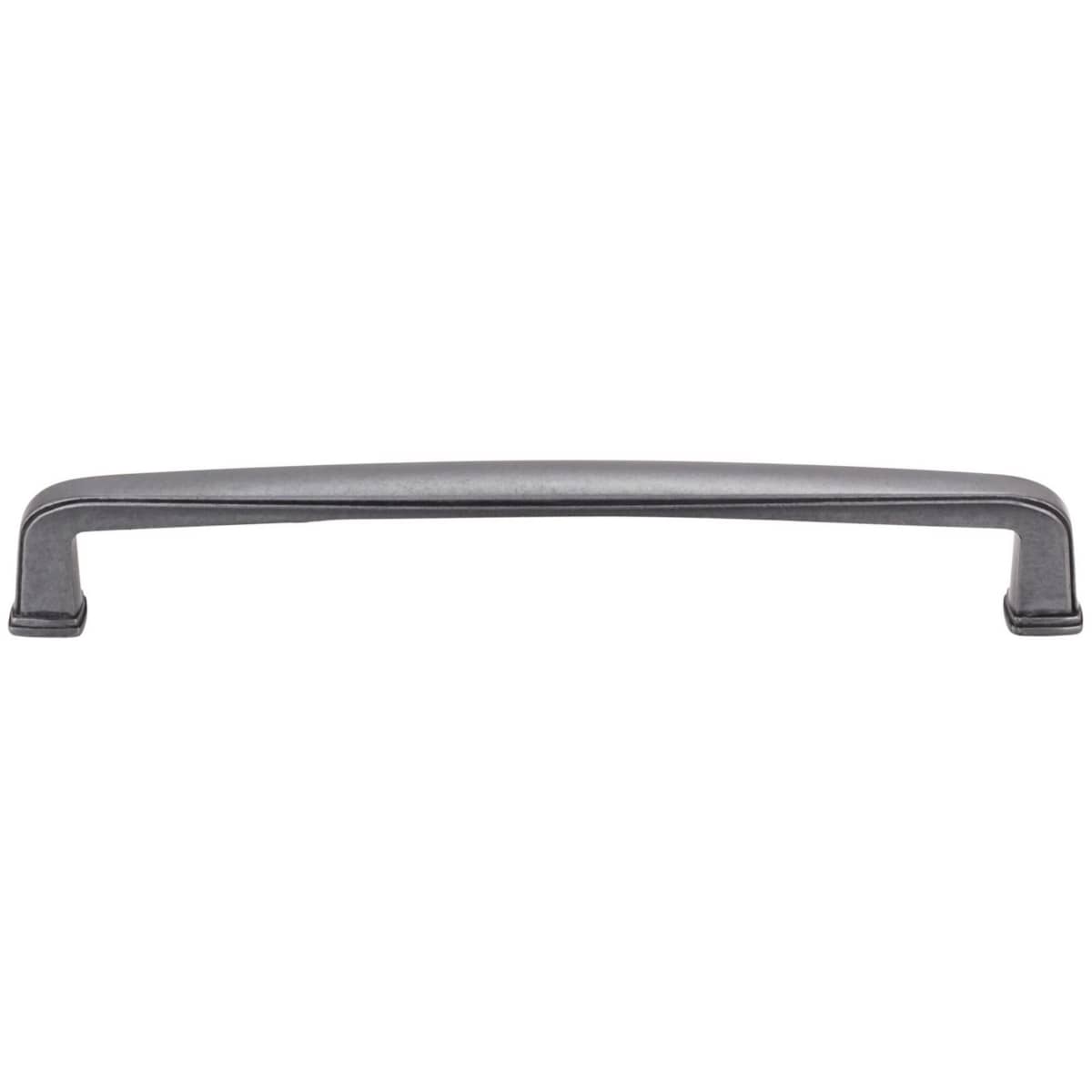 Jeffrey Alexander - 1092-160DACM - Milan 1 Series 6-5/16" Center to Center Rounded Corner Cabinet Handle / Drawer Pull in Gun Metal