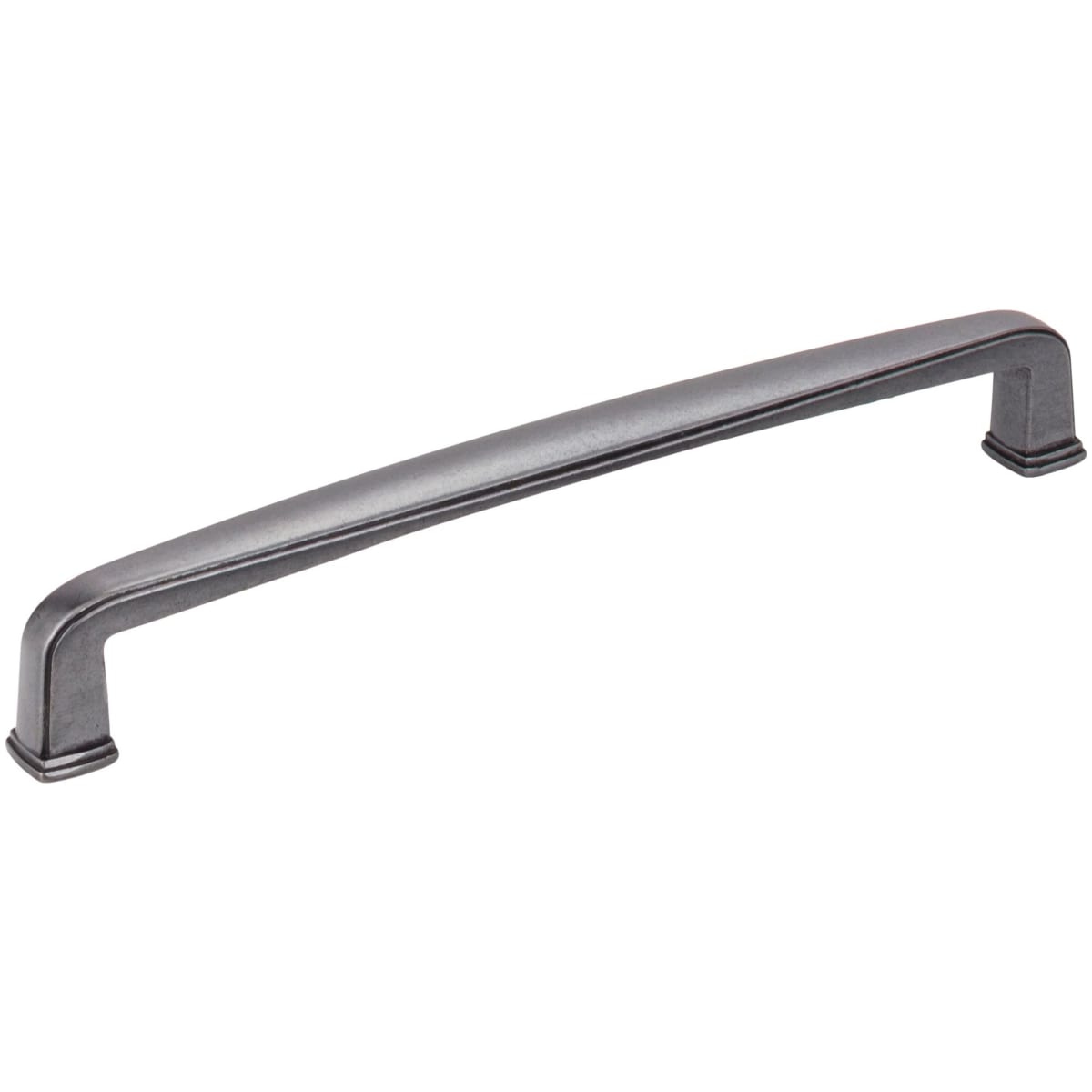 Jeffrey Alexander - 1092-160DACM - Milan 1 Series 6-5/16" Center to Center Rounded Corner Cabinet Handle / Drawer Pull in Gun Metal