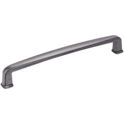Jeffrey Alexander - 1092-160DACM - Milan 1 Series 6-5/16" Center to Center Rounded Corner Cabinet Handle / Drawer Pull in Gun Metal