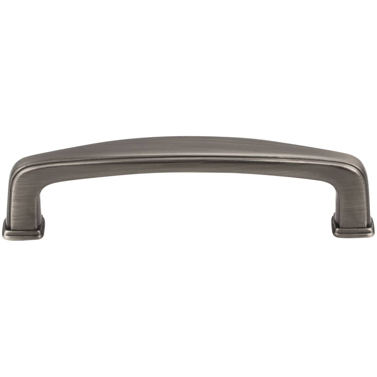 Jeffrey Alexander - 1092AEM - Milan 1 Series 3-3/4" Center to Center Transitional Cabinet Handle / Drawer Pull in Distressed Antique Brass