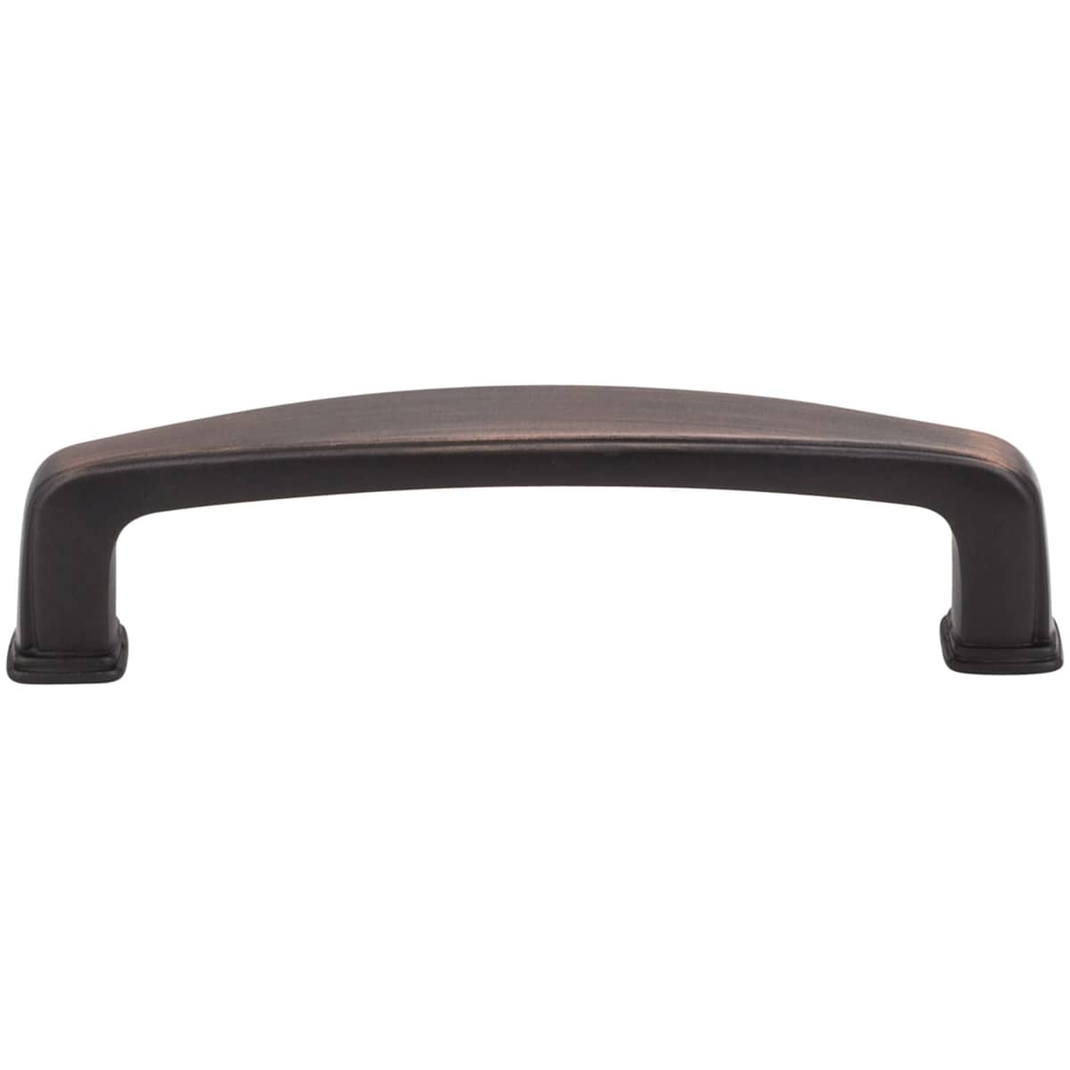 Jeffrey Alexander - 1092AEM - Milan 1 Series 3-3/4" Center to Center Transitional Cabinet Handle / Drawer Pull in Distressed Antique Brass