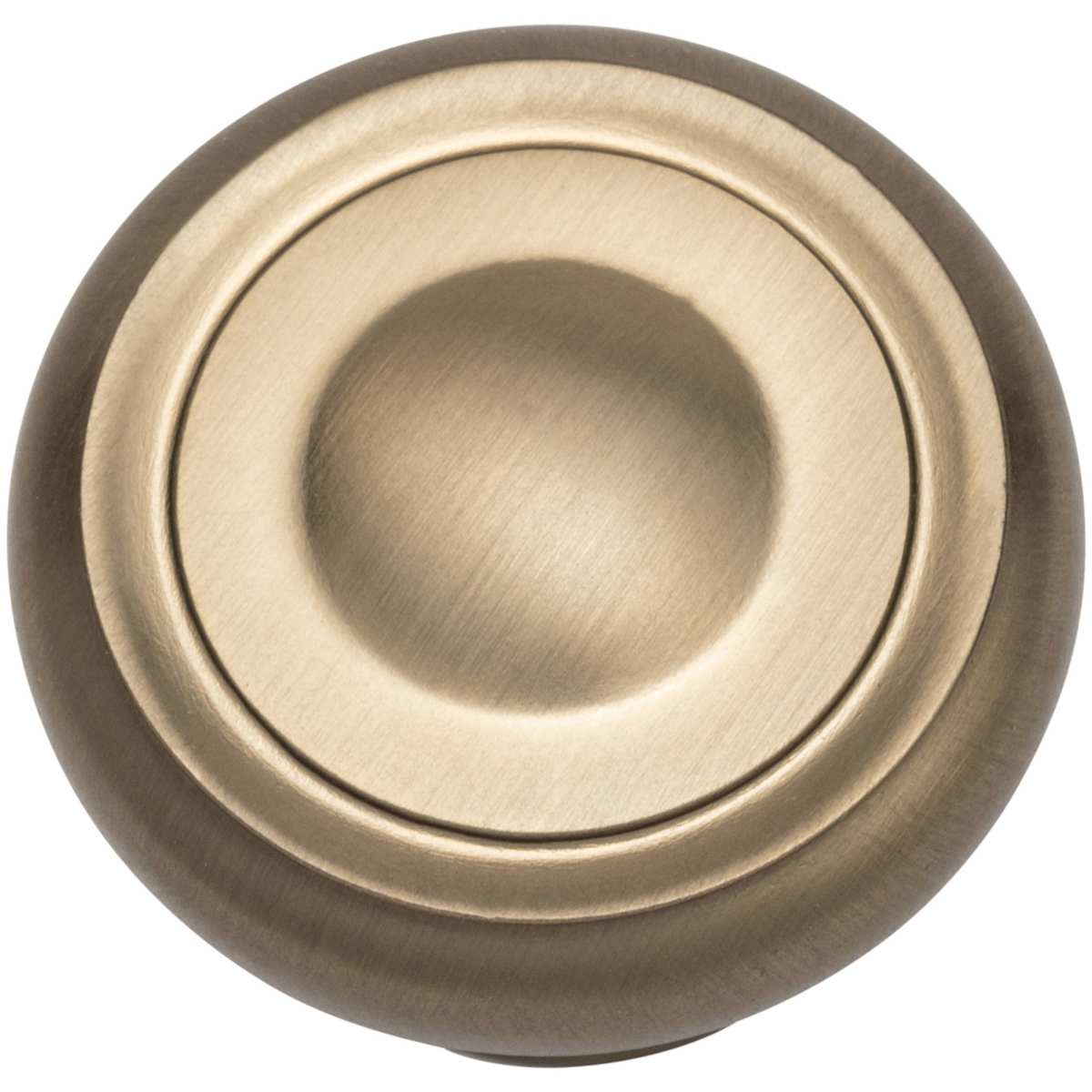 Jeffrey Alexander - 117PC - Bremen I - 1-1/4" Round Traditional Ring Mushroom Cabinet Knob / Drawer Knob with Stacked Foot in Polished Chrome