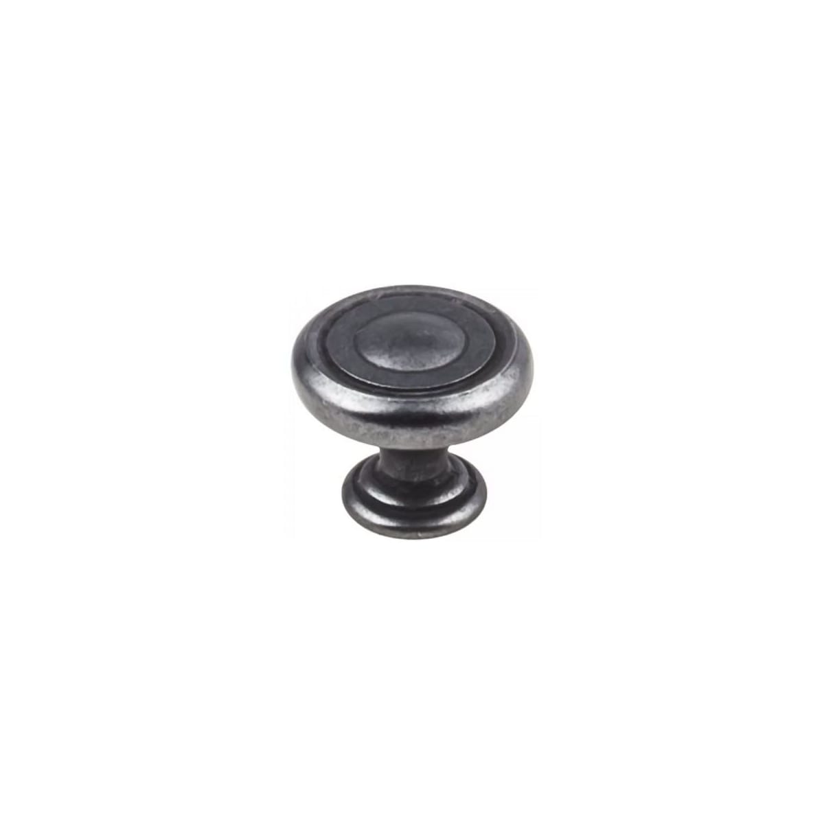 Bremen I - 1-1/4" Round Traditional Ring Mushroom Cabinet Knob / Drawer Knob with Stacked Foot