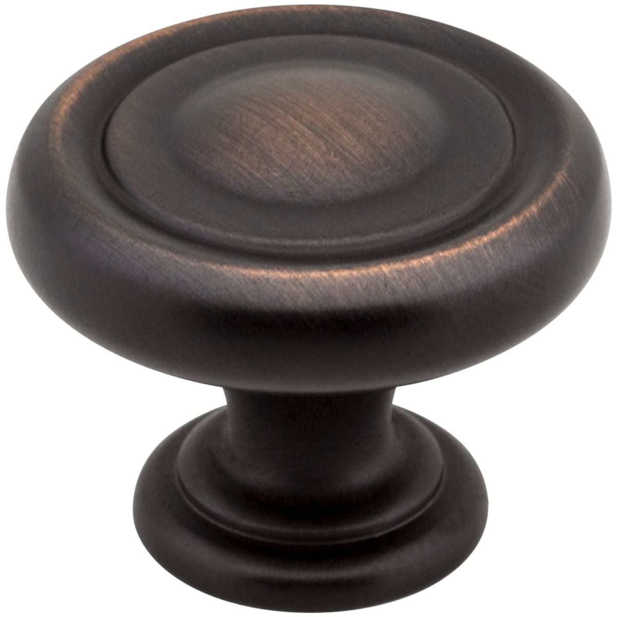 Bremen I - 1-1/4" Round Traditional Ring Mushroom Cabinet Knob / Drawer Knob with Stacked Foot