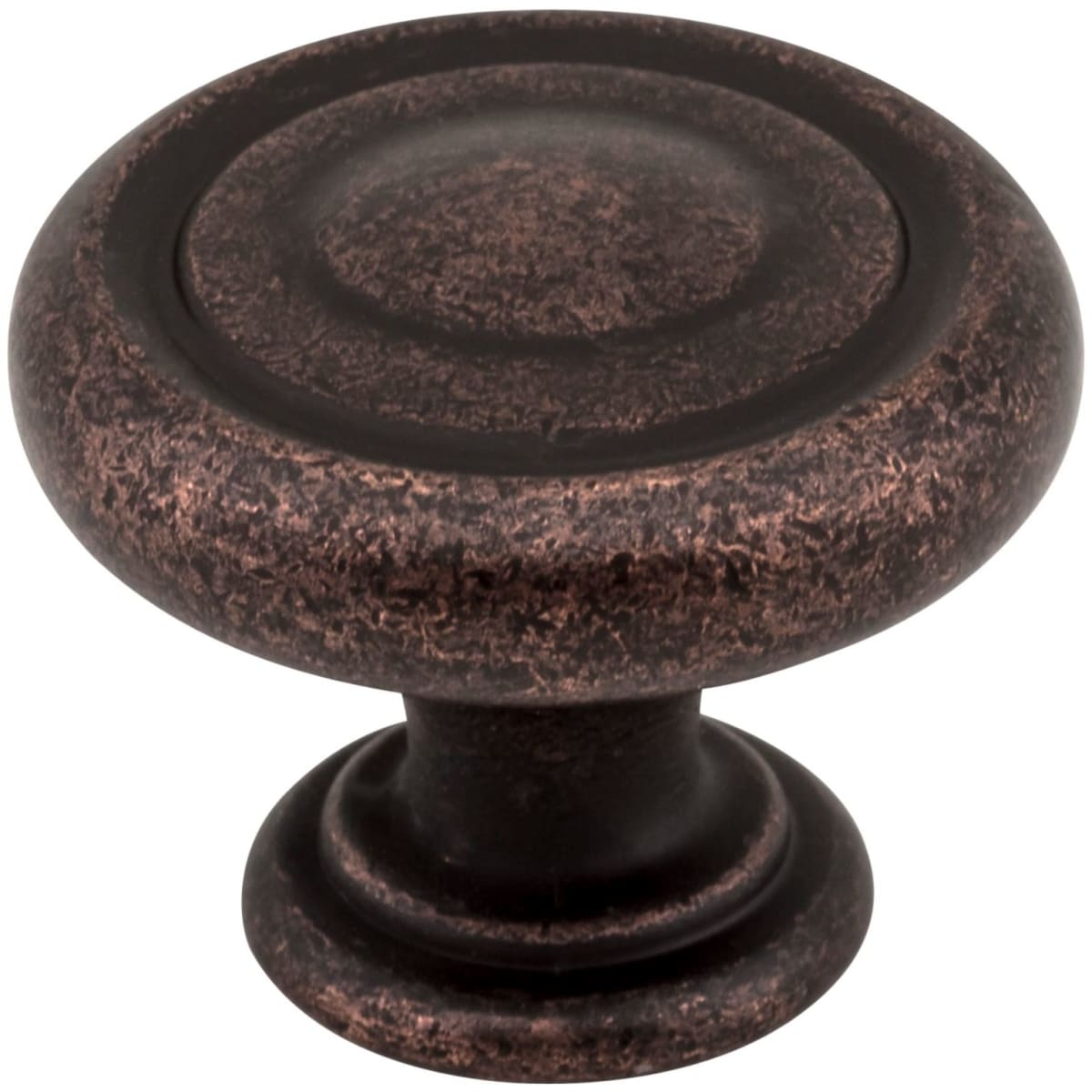 Bremen I - 1-1/4" Round Traditional Ring Mushroom Cabinet Knob / Drawer Knob with Stacked Foot