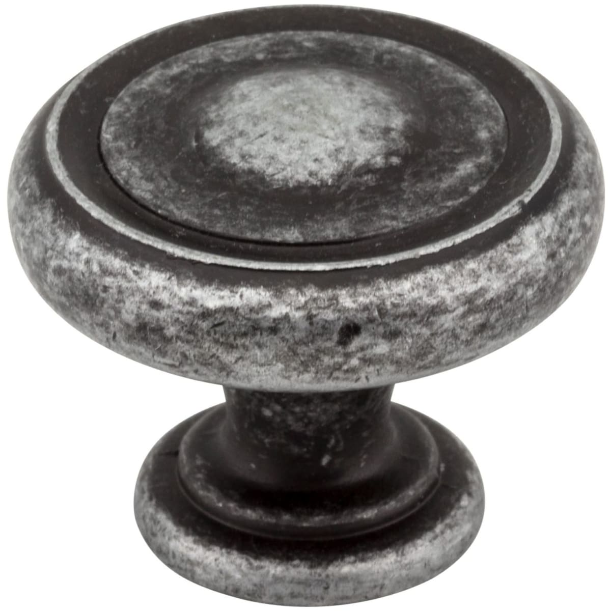 Bremen I - 1-1/4" Round Traditional Ring Mushroom Cabinet Knob / Drawer Knob with Stacked Foot