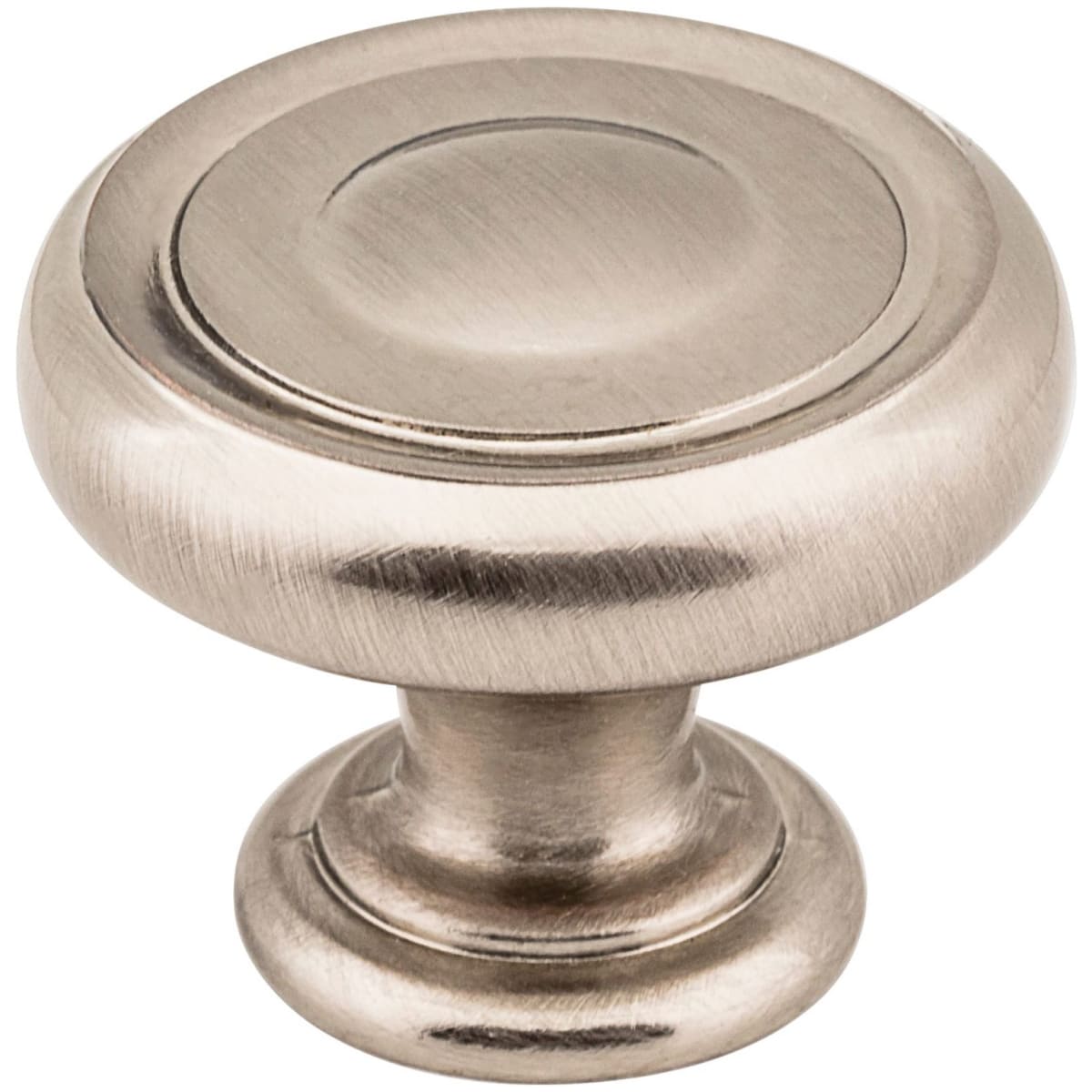 Bremen I - 1-1/4" Round Traditional Ring Mushroom Cabinet Knob / Drawer Knob with Stacked Foot