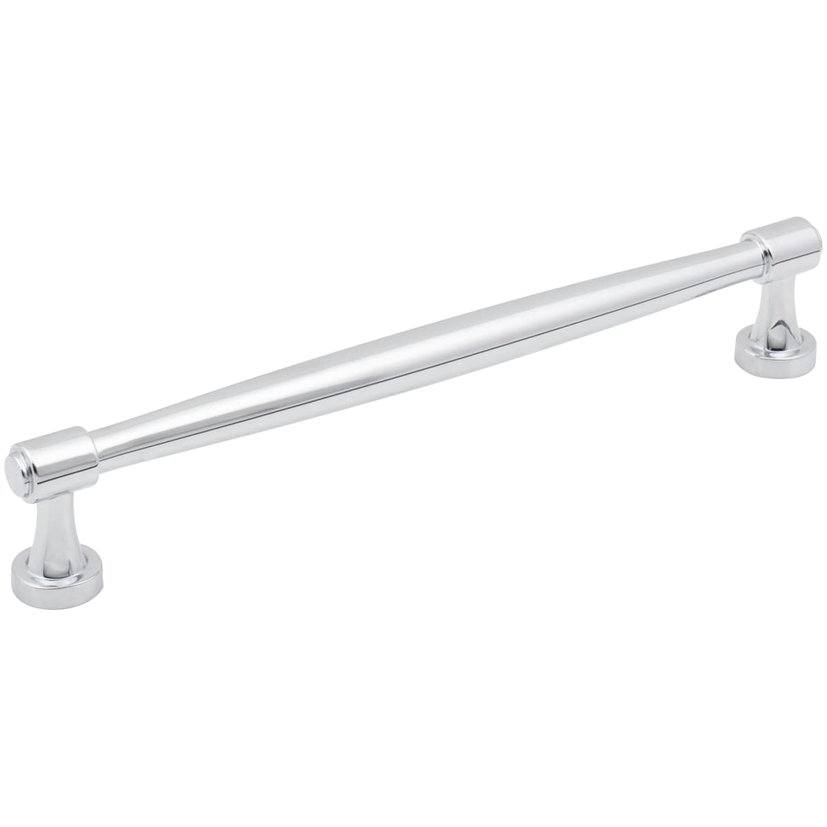 Jeffrey Alexander - 132-192PC - Jules 7-9/16" Center to Center (192mm) Elegant Tapered Cabinet Bar Handle / Drawer Bar Pull in Polished Chrome