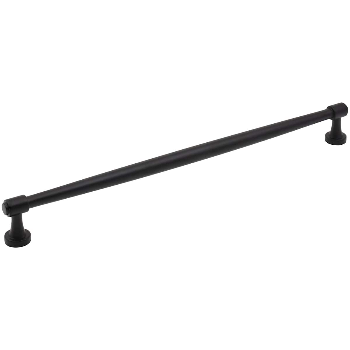Jeffrey Alexander - 132-305MB - Jules 12" Center to Center (305mm) Elegant Tapered Large Cabinet Bar Handle / Drawer Bar Pull in Matte Black