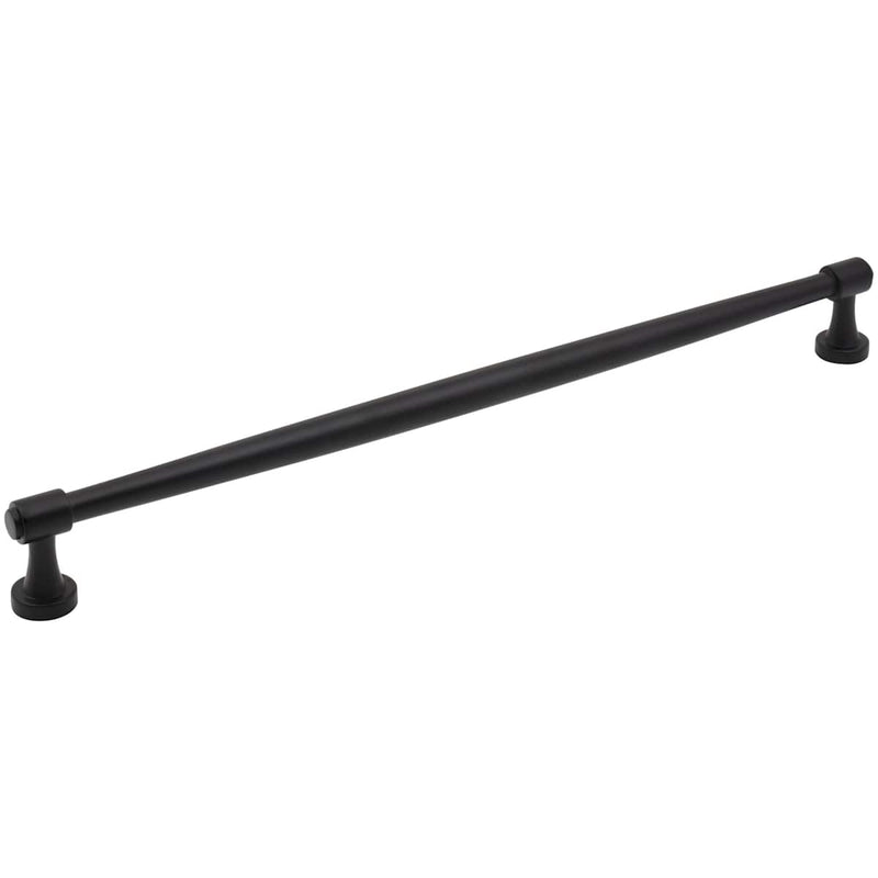 Jeffrey Alexander - 132-305MB - Jules 12" Center to Center (305mm) Elegant Tapered Large Cabinet Bar Handle / Drawer Bar Pull in Matte Black