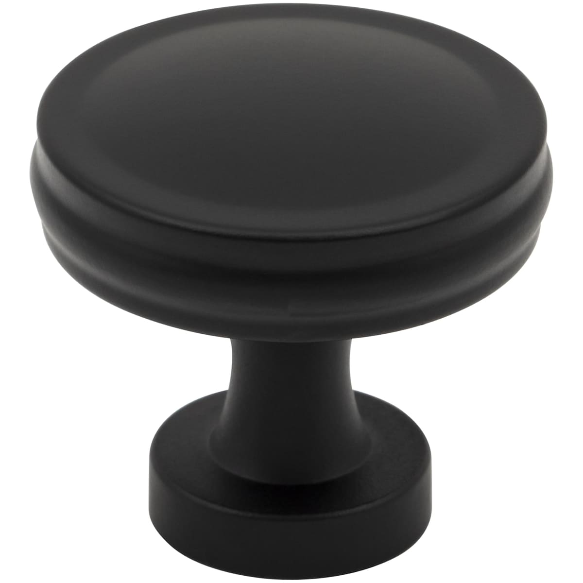 Jules 1-3/8" Modern Industrial Flat Round Mushroom Cabinet / Drawer Knob