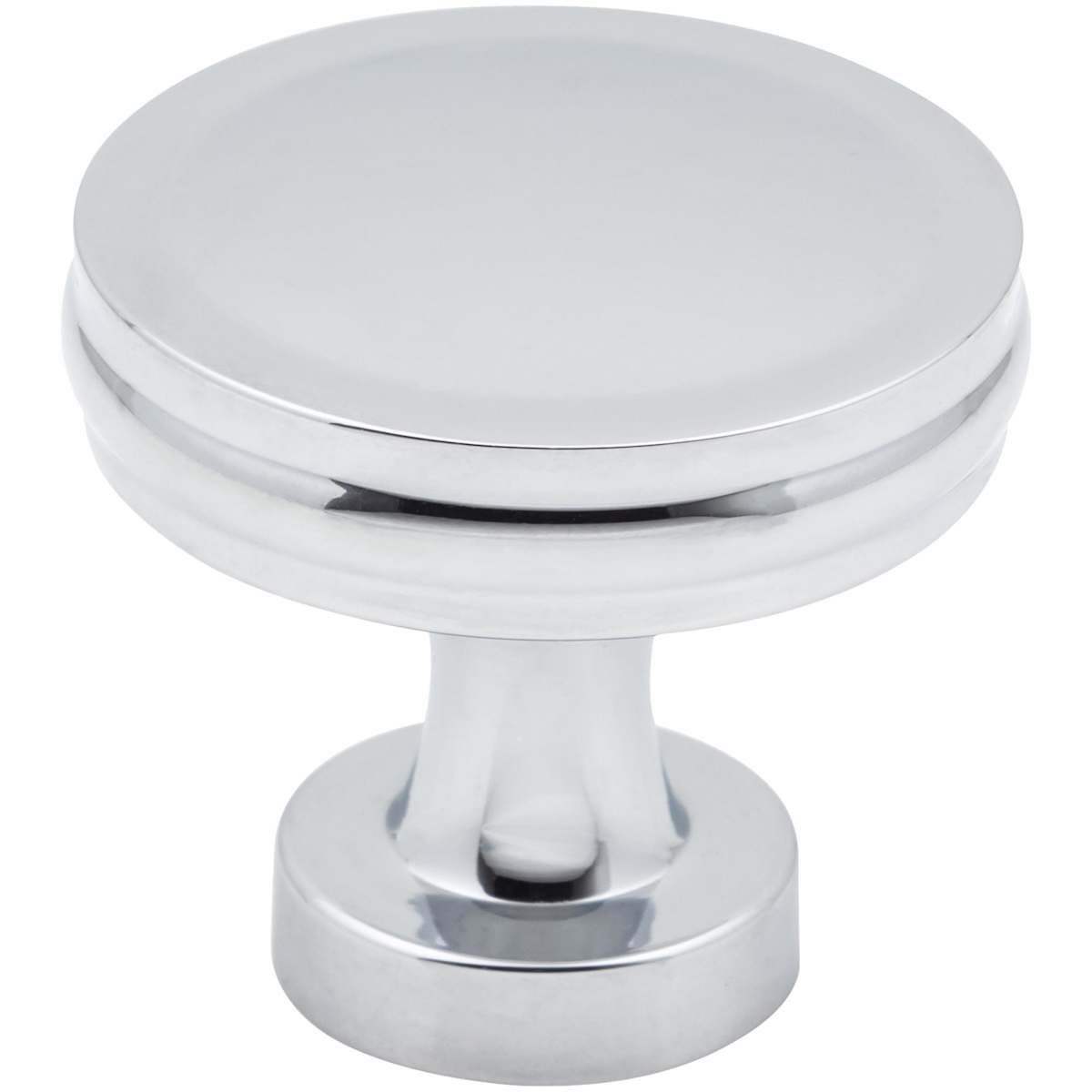 Jules 1-3/8" Modern Industrial Flat Round Mushroom Cabinet / Drawer Knob