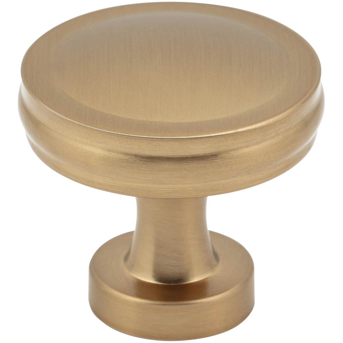 Jules 1-3/8" Modern Industrial Flat Round Mushroom Cabinet / Drawer Knob
