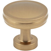Jules 1-3/8" Modern Industrial Flat Round Mushroom Cabinet / Drawer Knob