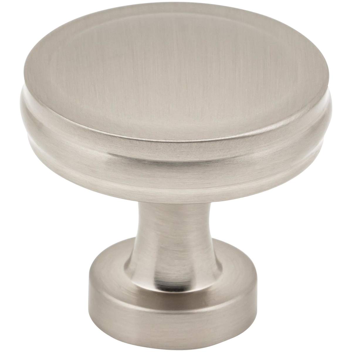 Jules 1-3/8" Modern Industrial Flat Round Mushroom Cabinet / Drawer Knob