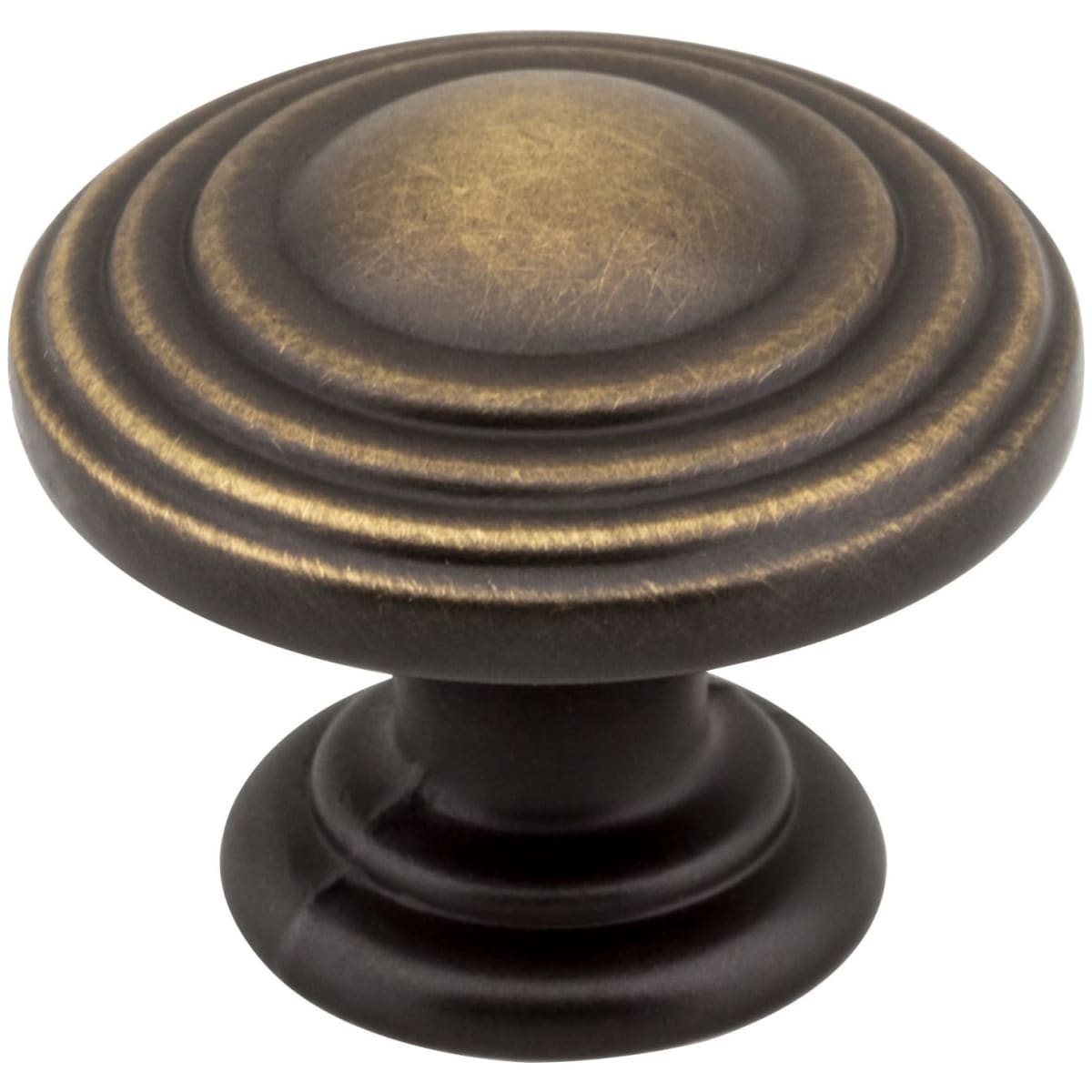 Bremen 2 - 1-1/4" Round Stacked Ring Mushroom Cabinet Knob / Drawer Knob