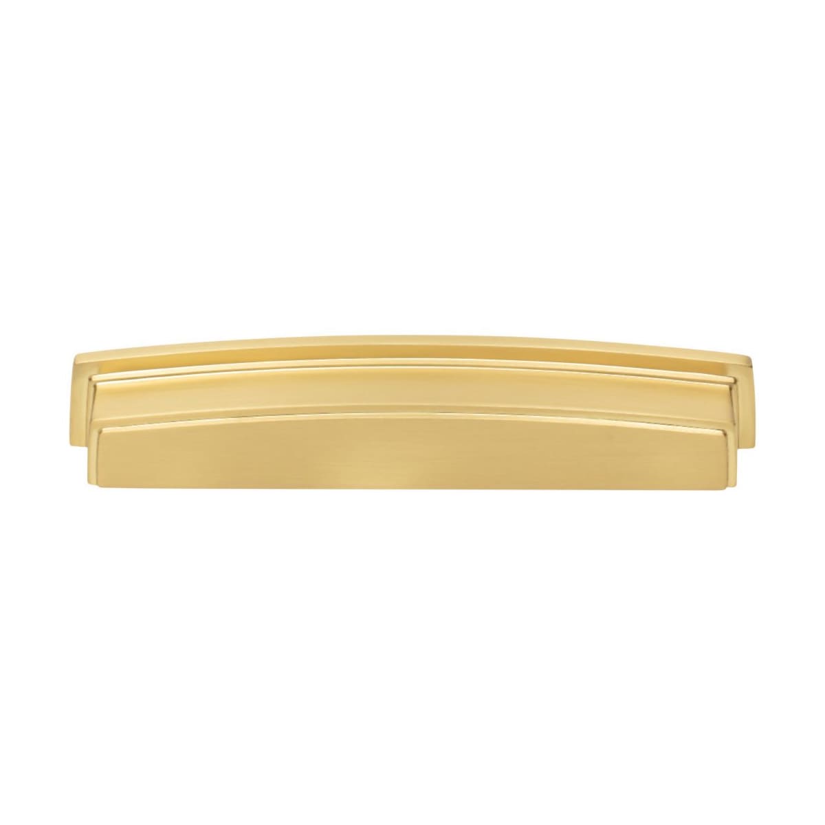 Jeffrey Alexander - 141-160MB - Renzo 6-5/16" Center to Center Bold Modern Square Cabinet Cup Pull / Drawer Cup Handle in Matte Black