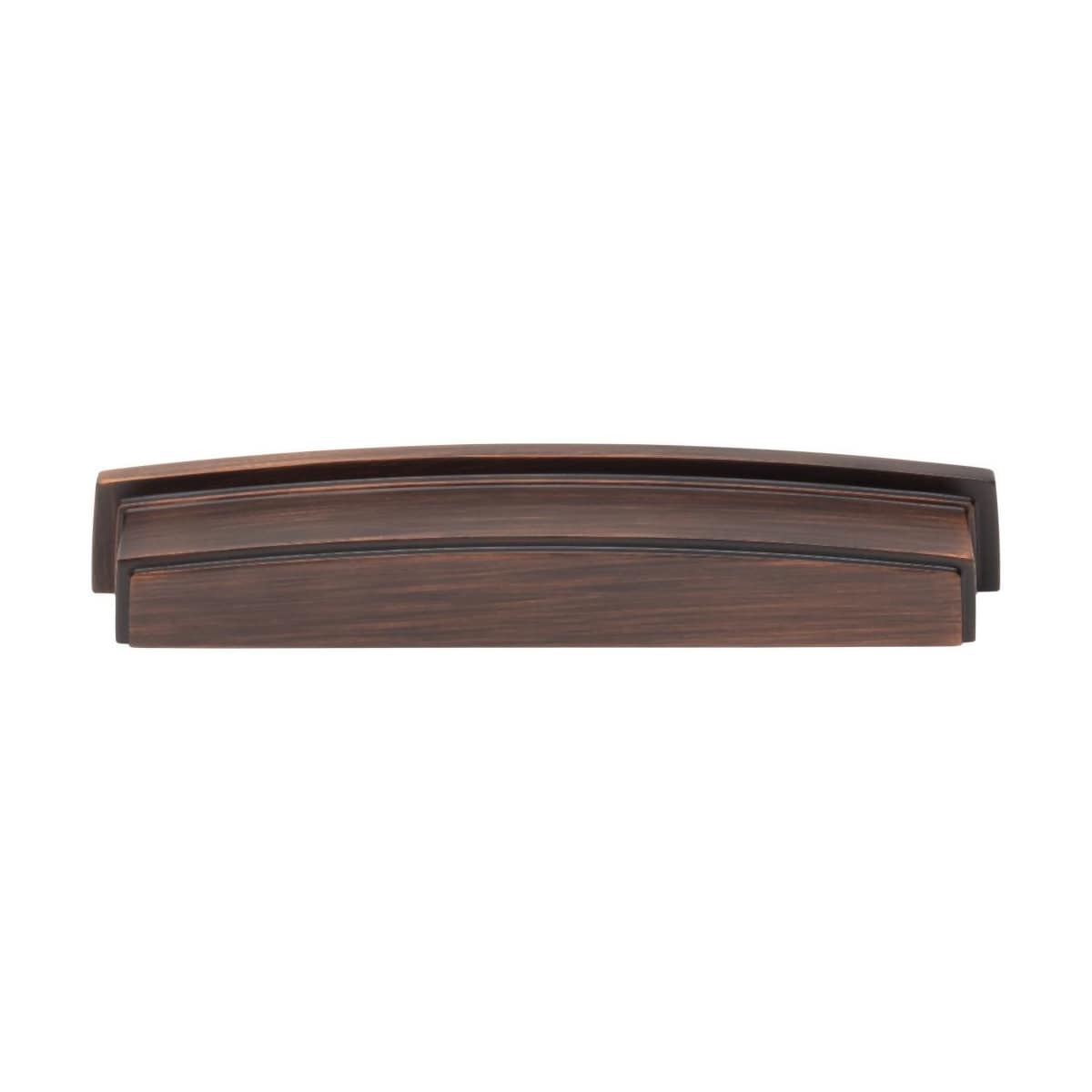 Jeffrey Alexander - 141-160MB - Renzo 6-5/16" Center to Center Bold Modern Square Cabinet Cup Pull / Drawer Cup Handle in Matte Black