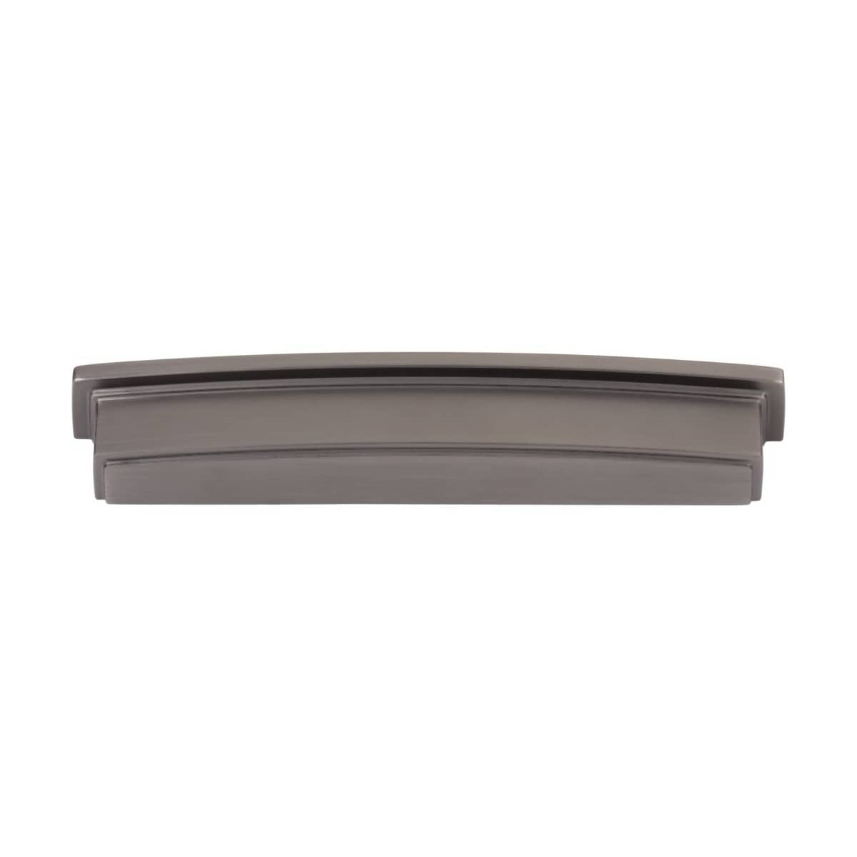 Jeffrey Alexander - 141-160MB - Renzo 6-5/16" Center to Center Bold Modern Square Cabinet Cup Pull / Drawer Cup Handle in Matte Black