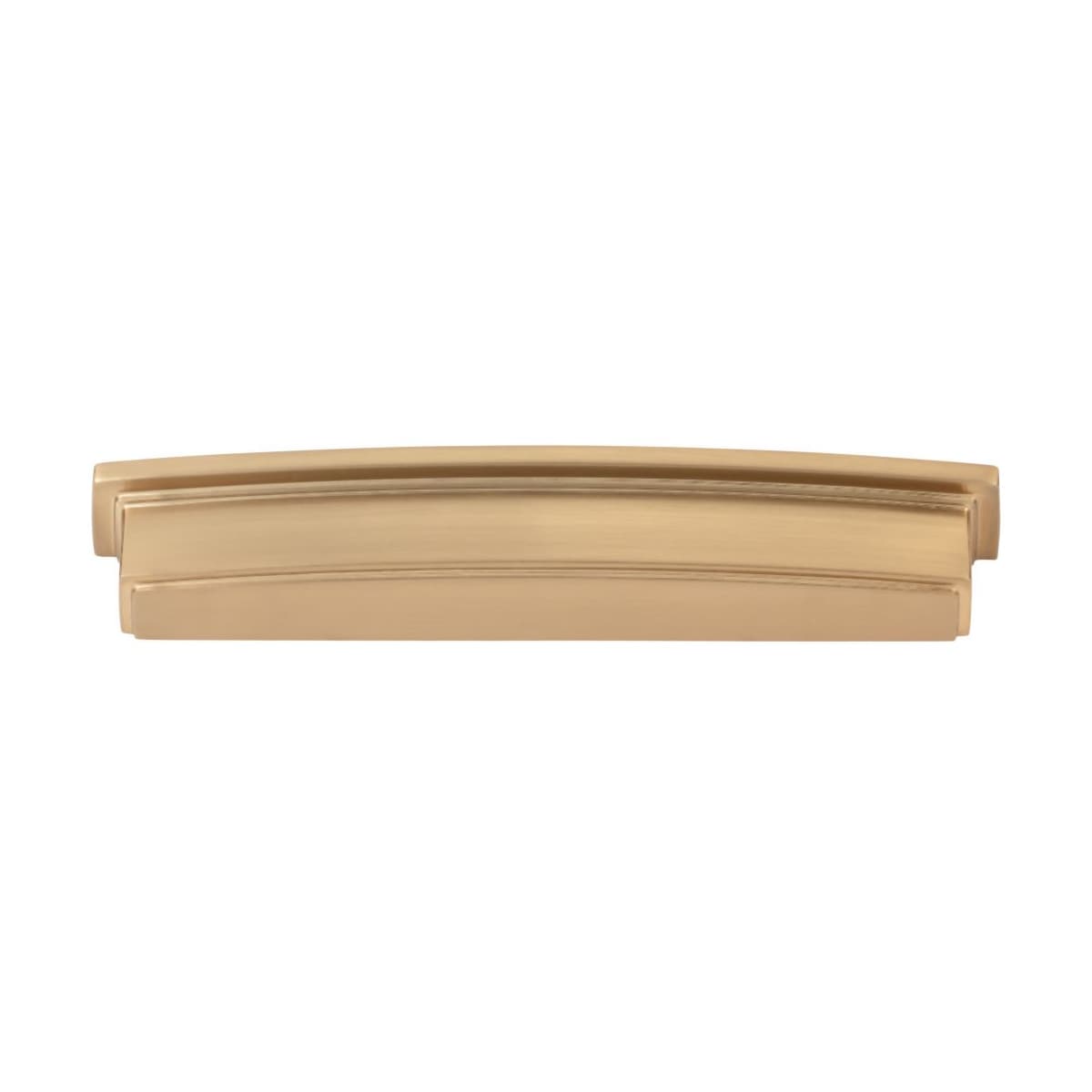 Jeffrey Alexander - 141-160MB - Renzo 6-5/16" Center to Center Bold Modern Square Cabinet Cup Pull / Drawer Cup Handle in Matte Black