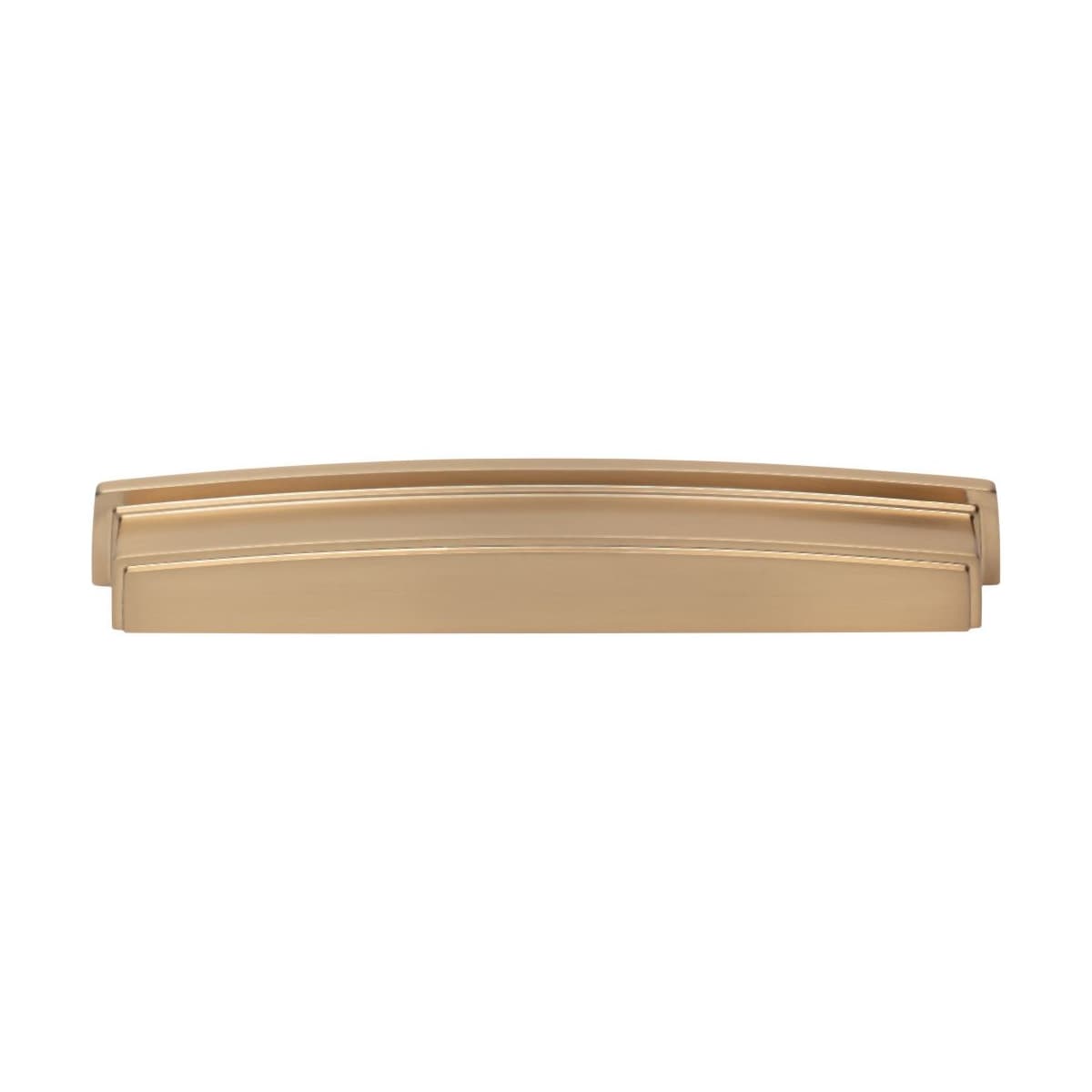 Jeffrey Alexander - 141-192BNBDL - Renzo 7-9/16" Center to Center Modern Square Cabinet Cup Handle / Drawer Cup Pull in Brushed Pewter