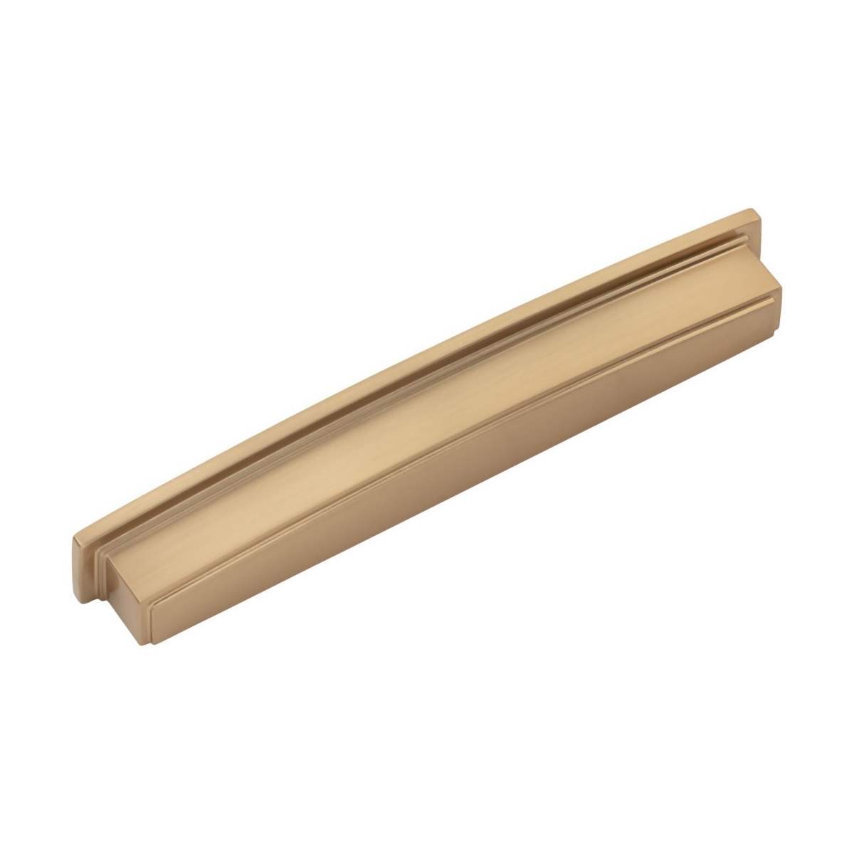Jeffrey Alexander - 141-192BNBDL - Renzo 7-9/16" Center to Center Modern Square Cabinet Cup Handle / Drawer Cup Pull in Brushed Pewter