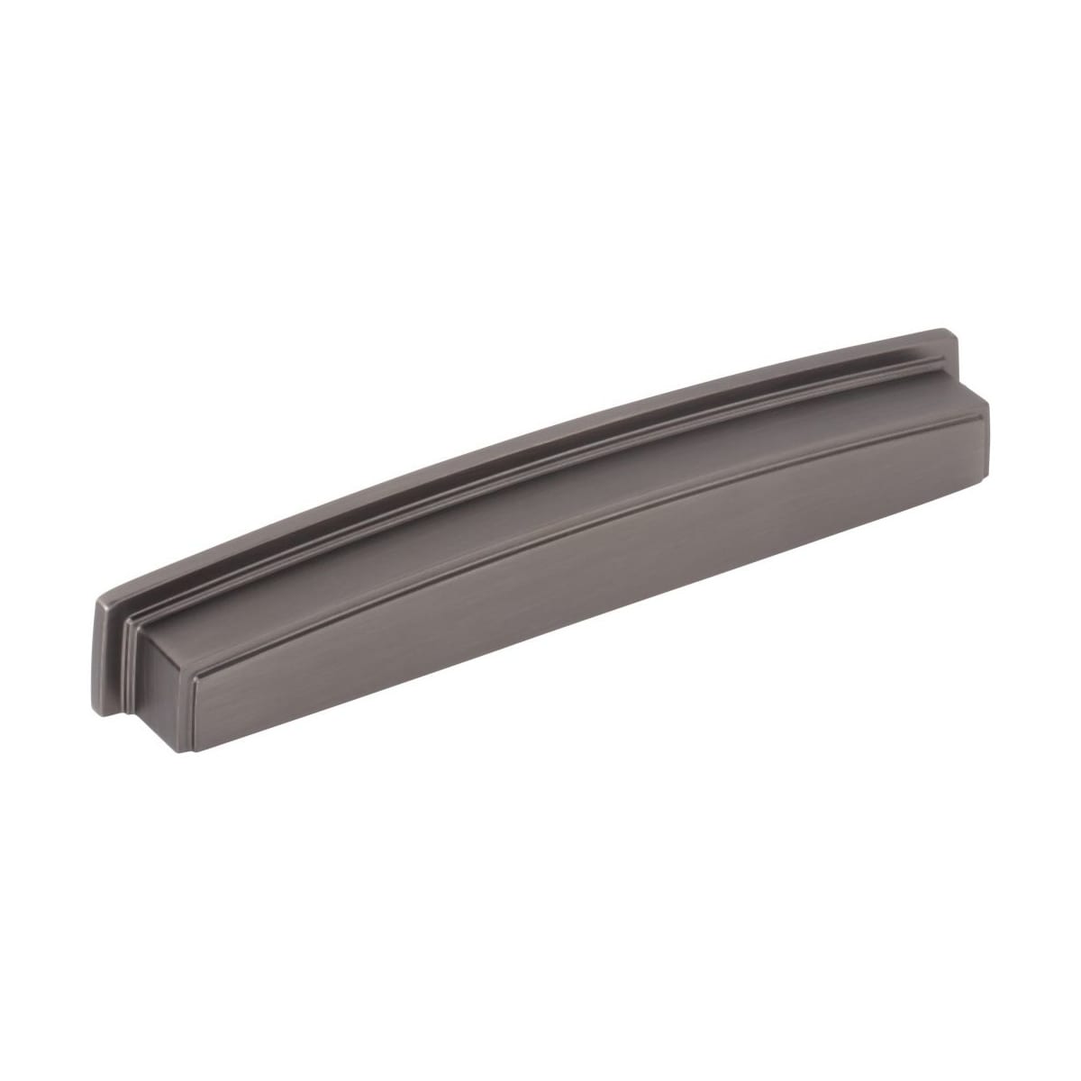 Jeffrey Alexander - 141-192BNBDL - Renzo 7-9/16" Center to Center Modern Square Cabinet Cup Handle / Drawer Cup Pull in Brushed Pewter