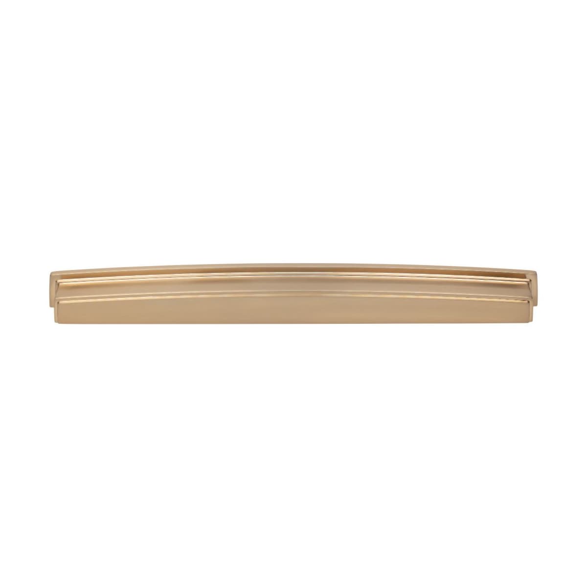 Jeffrey Alexander - 141-305BG - Renzo 12" Center to Center Modern Square Large Cabinet Cup Handle / Drawer Cup Pull in Brushed Gold