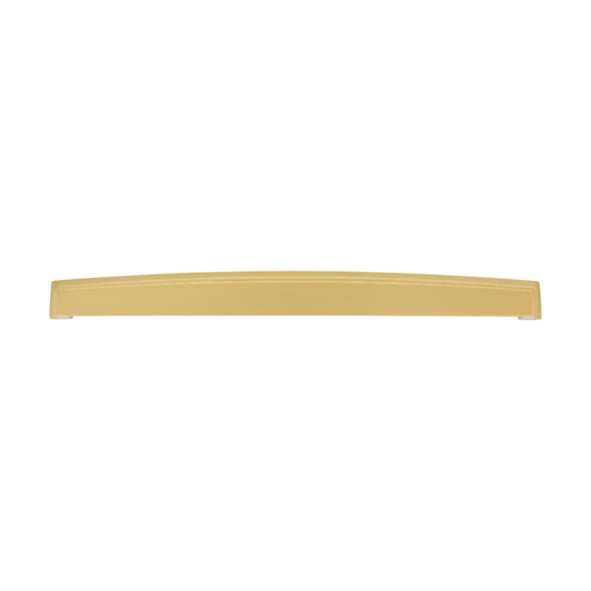 Jeffrey Alexander - 141-305BG - Renzo 12" Center to Center Modern Square Large Cabinet Cup Handle / Drawer Cup Pull in Brushed Gold