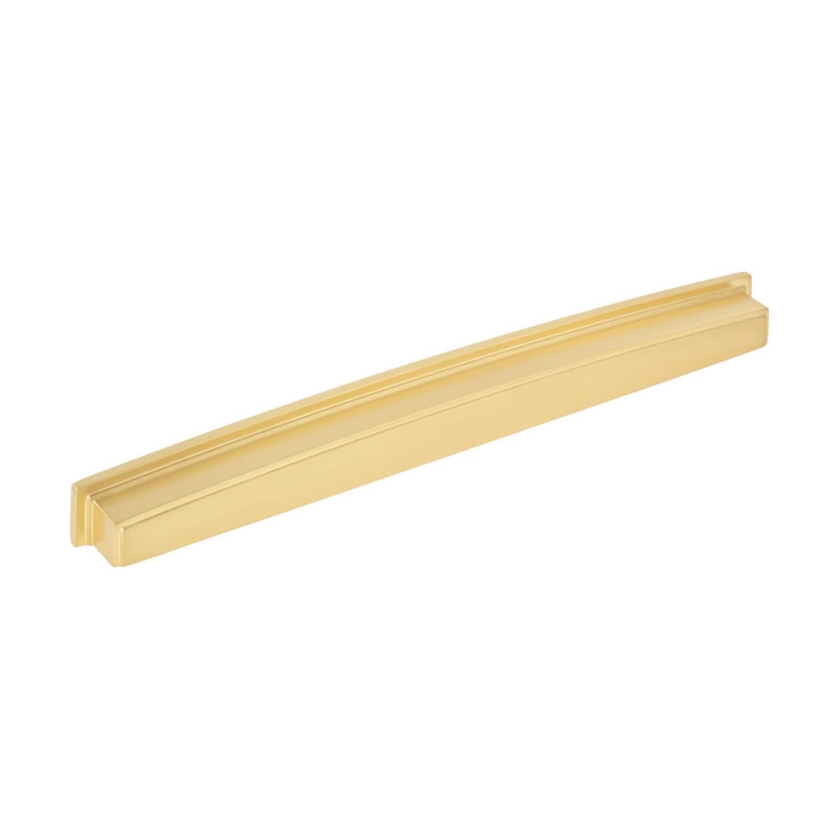 Jeffrey Alexander - 141-305BG - Renzo 12" Center to Center Modern Square Large Cabinet Cup Handle / Drawer Cup Pull in Brushed Gold